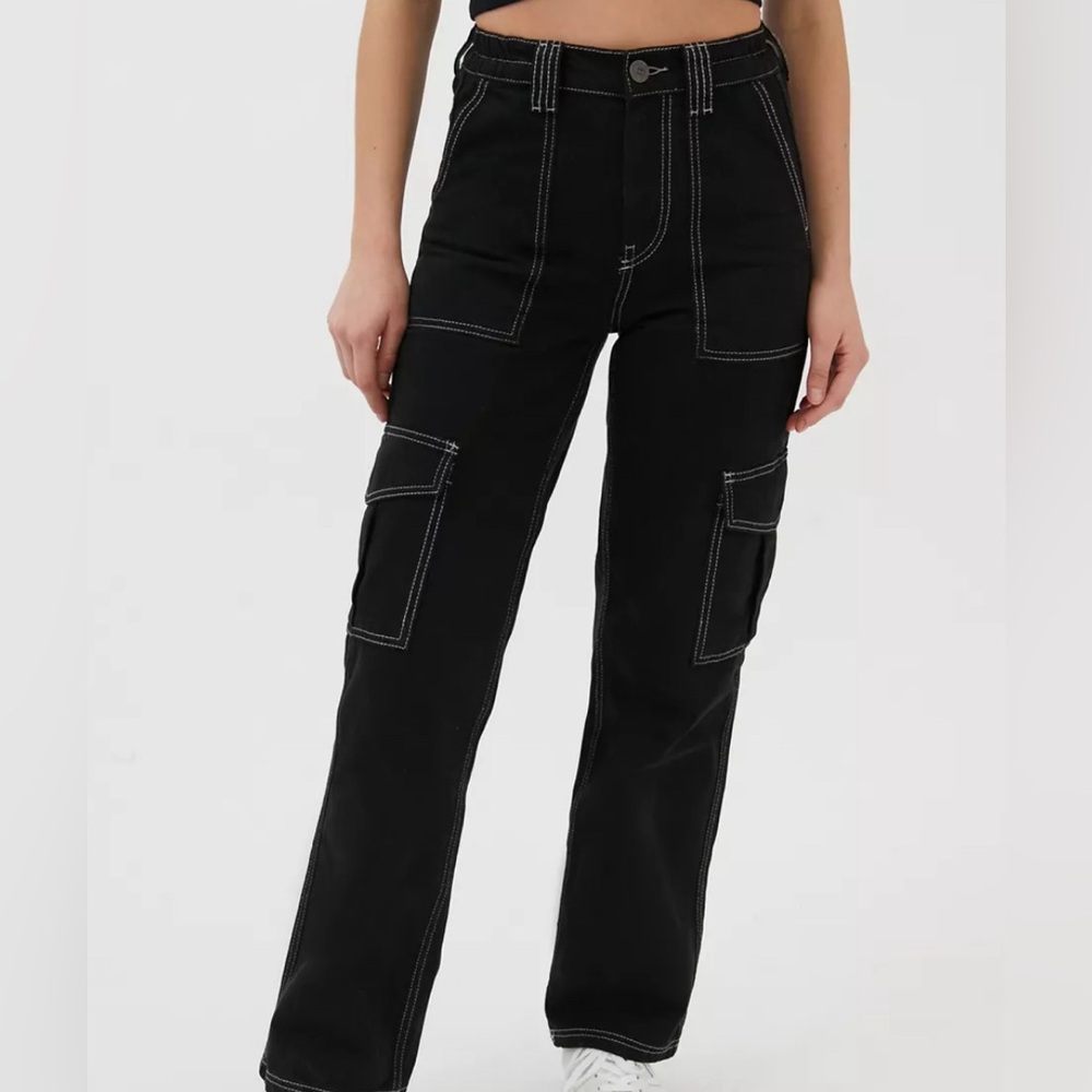 Urban Outfitters Black Cargo Pants